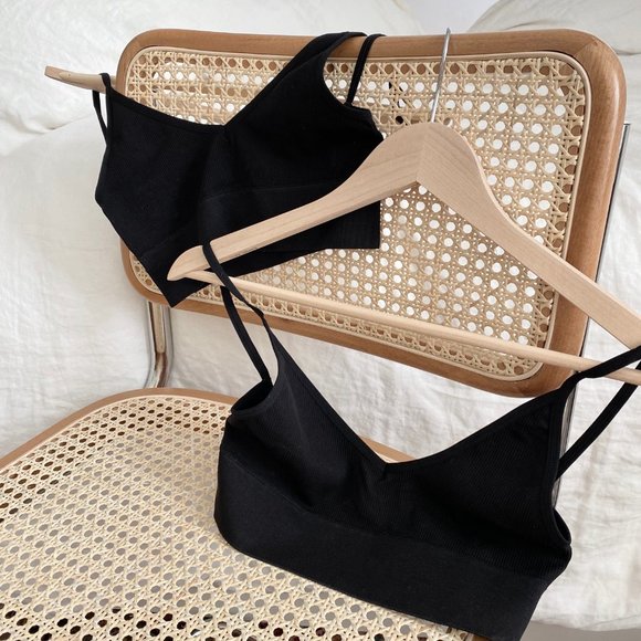 llellie Other - Low Back Bralette Duo Set of 2 Crop Tops